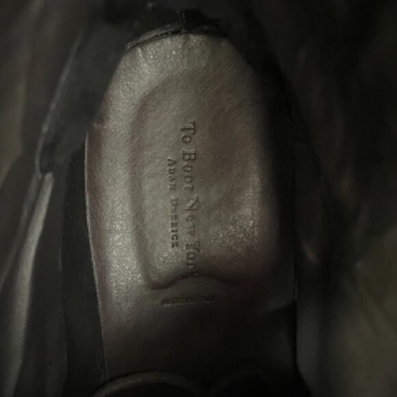 To Boot New York Adam Derrick Leather Lace-Up Boots – Made in Italy – Size 12 - Picture 5 of 8